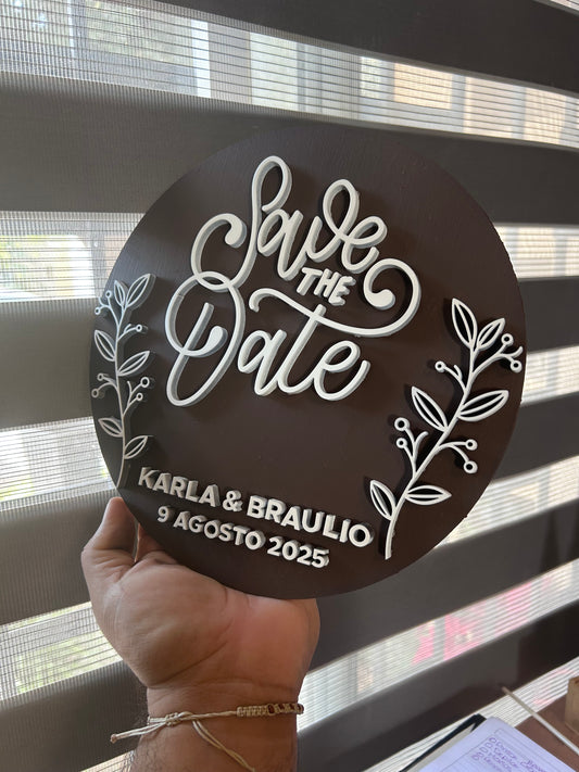 Letrero Save The Date