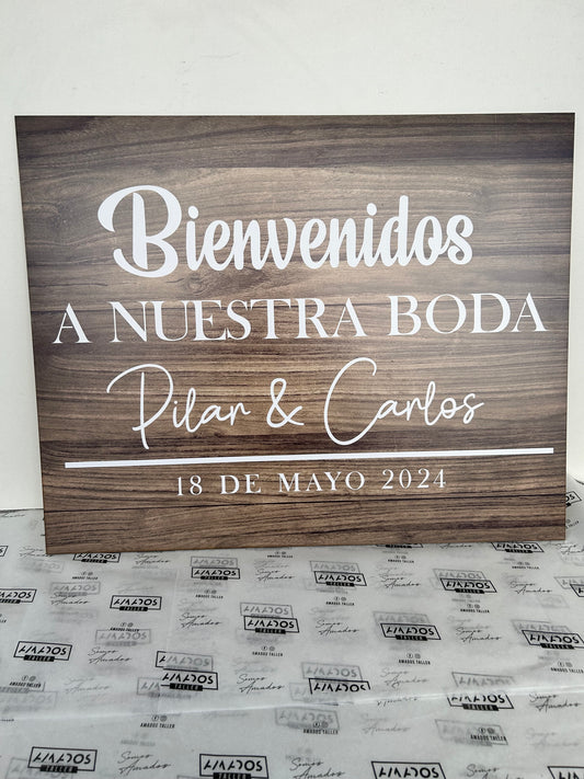 Letrero de Bienvenida