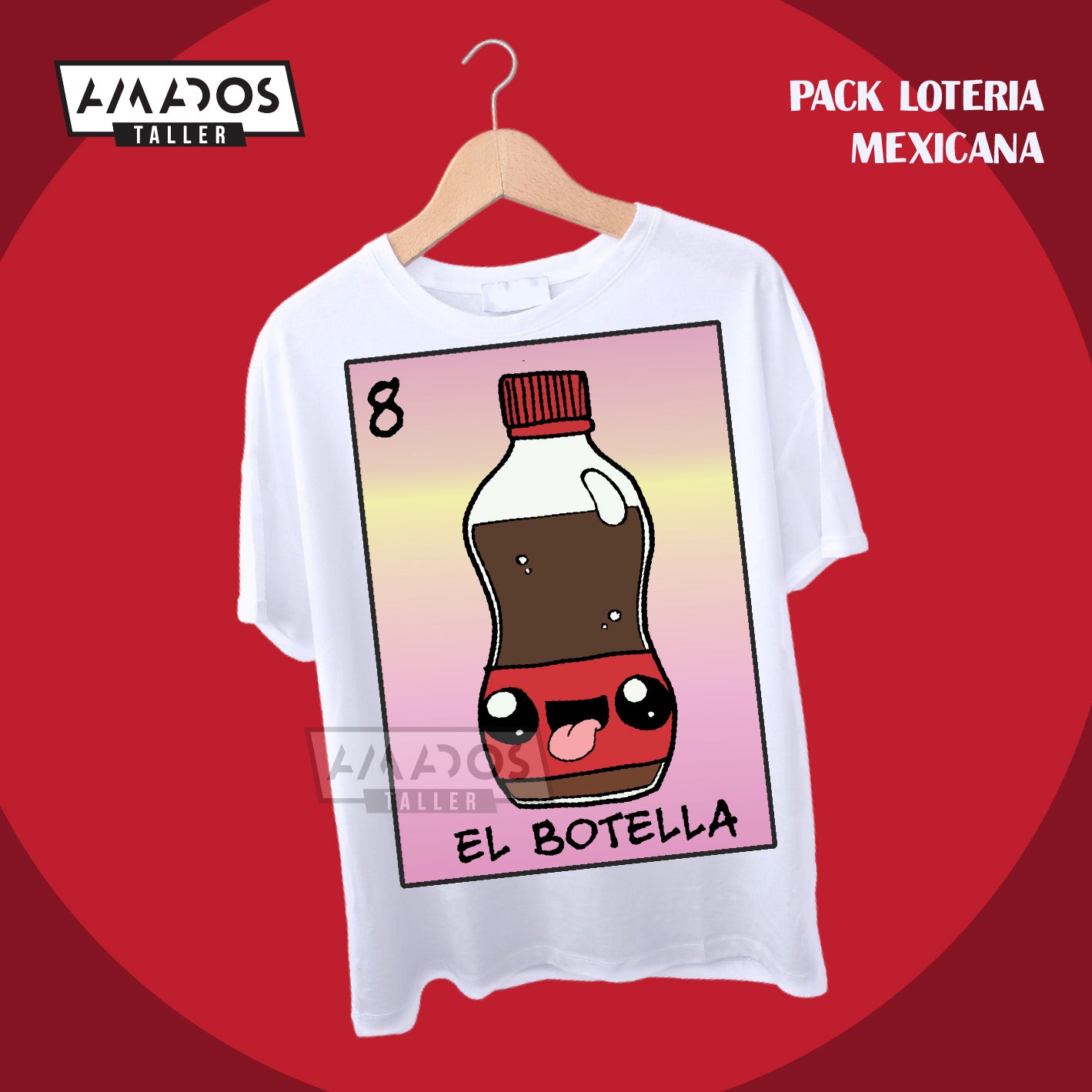 Pack de imágenes  de la Loteria Mexicana en caricatura Tradicional JPG (Producto digital)